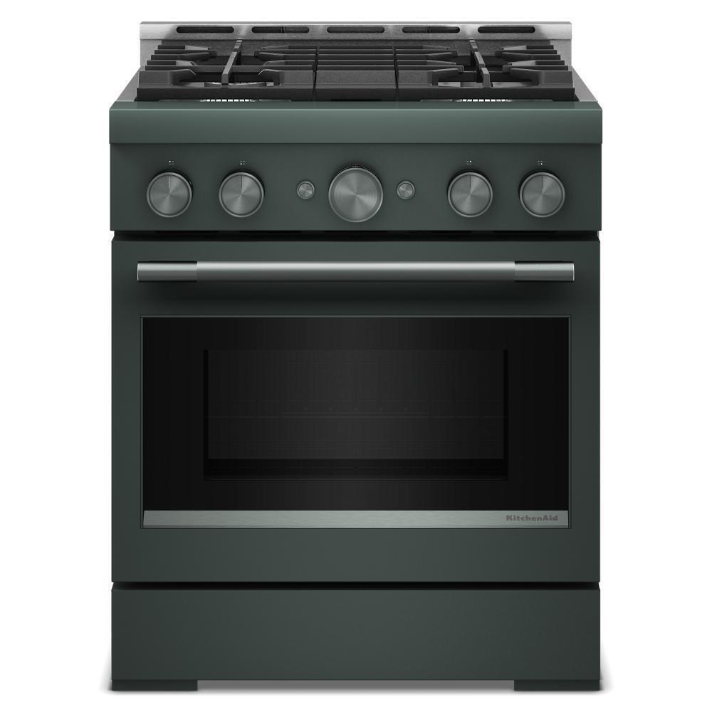 KitchenAid® 30-Inch 4 Burner Commercial-Style Gas Range with No Preheat Air Fry Mode
