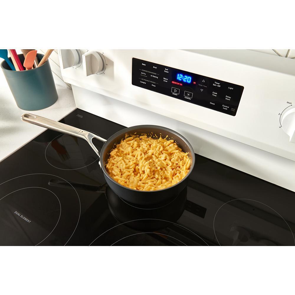 30-inch Energy Star Electric Range with Air Cooking Technology, No Preheat Air Fry and Air Baking and Self Clean