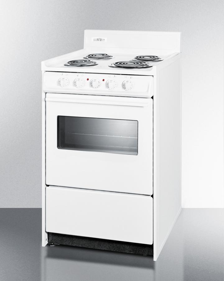 20" Wide Electric Coil Top Range