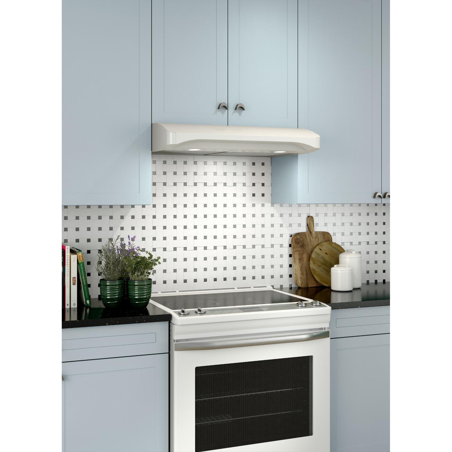 Broan 30 range hood white sales