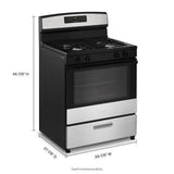 30-inch Gas Range with Bake Assist Temps