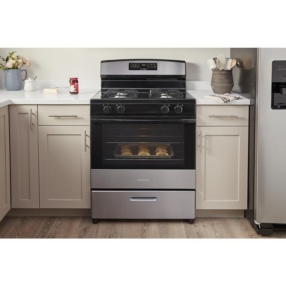 30-inch Gas Range with Bake Assist Temps