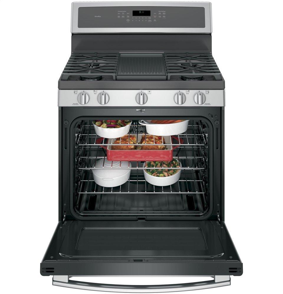 GE Profile™ 30" Free-Standing Gas Convection Range