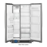 36-inch Wide Side-by-Side Refrigerator - 25 cu. ft.
