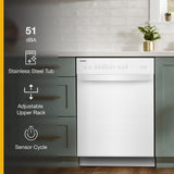 Quiet Dishwasher with Stainless Steel Tub