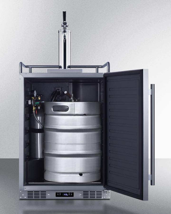 24" Wide Built-in Outdoor Commercial Beer Kegerator