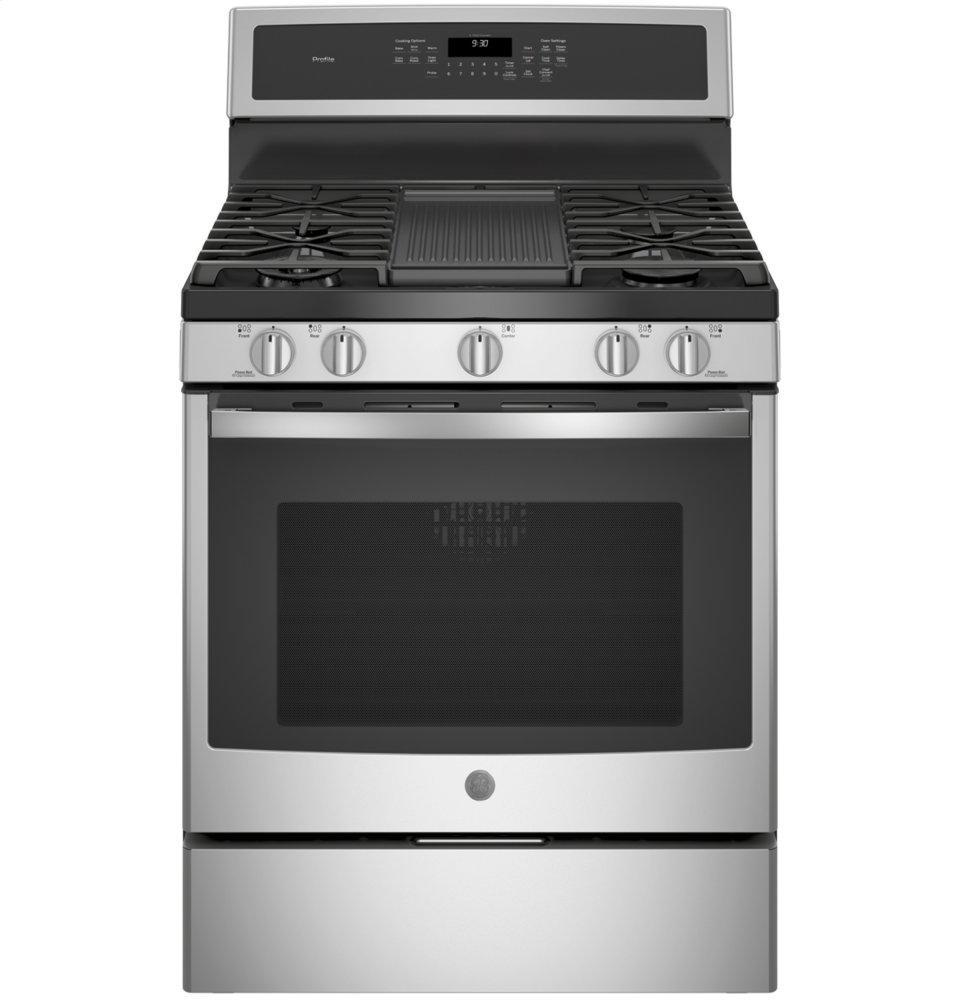 GE Profile™ 30" Free-Standing Gas Convection Range