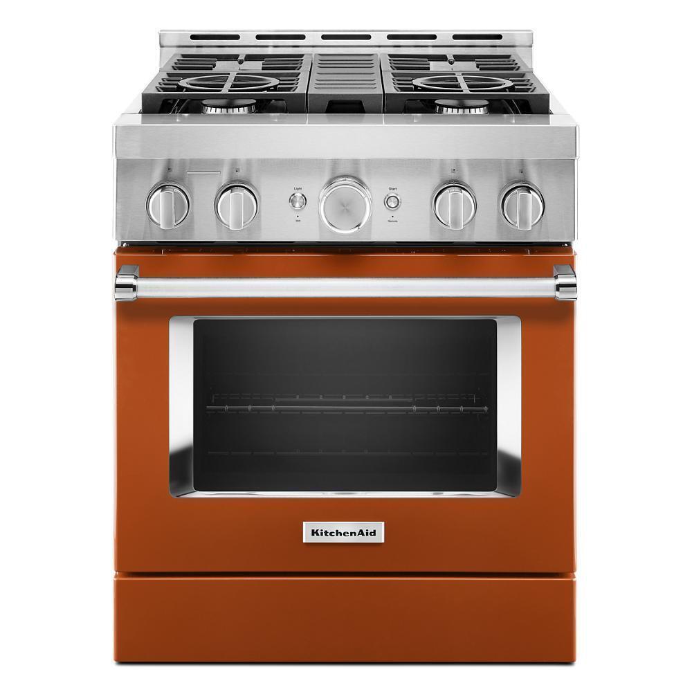 KitchenAid® 30'' Smart Commercial-Style Gas Range with 4 Burners