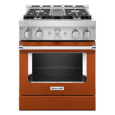 KitchenAid® 30'' Smart Commercial-Style Gas Range with 4 Burners