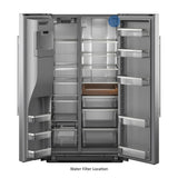 28.7 Cu. Ft. Side-by-Side Refrigerator with Panoramic LED Lighting
