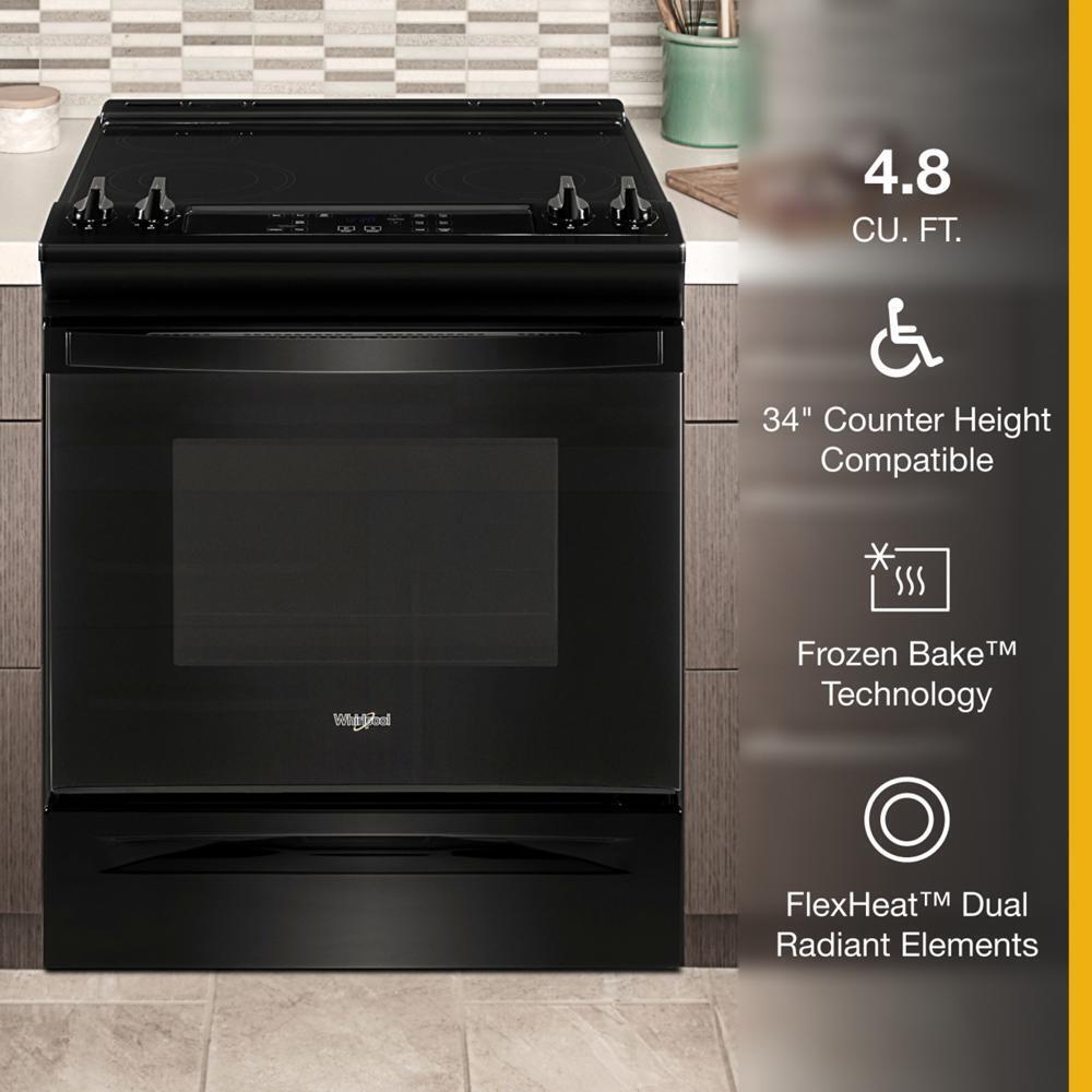 Whirlpool® 34" Tall Range with Self Clean Oven Cycle