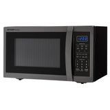 1.4 cu. ft. 1100W Sharp Black Stainless Steel Countertop Microwave Oven