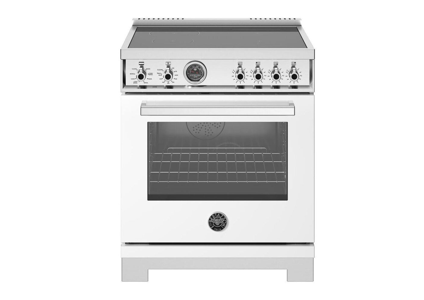 30" Professional Range Induction Self Clean Bianco White