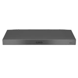 Broan® Glacier 36-Inch Convertible Under-Cabinet Range Hood, 375 Max Blower CFM, Black Stainless Steel