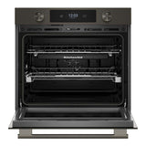 30-inch Smart Electric Single Wall Oven with Intelligent Cooking Camera - Black Ore