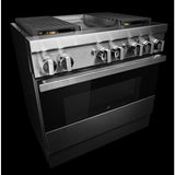 NOIR™ 36" Dual-Fuel Professional Range with Chrome-Infused Griddle