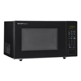 1.4 cu. ft. 1000W Sharp Black Countertop Microwave Oven