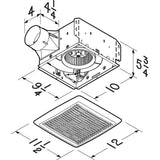 Broan Flex™ Series 80 CFM 0.7 Sones Ventilation Fan Energy Star®