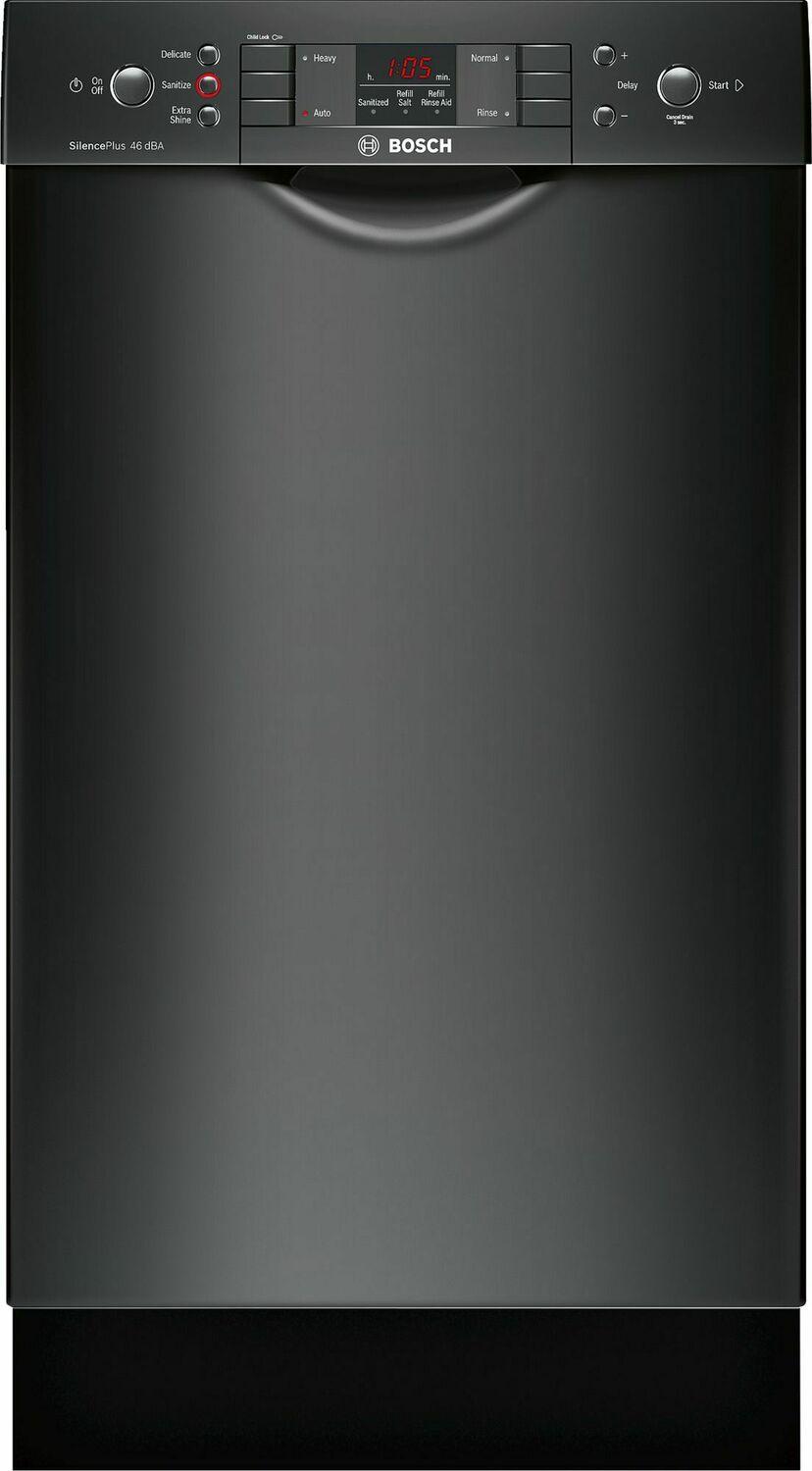 ADA 18" 300 Series Recessed Hndl, 4/4 Cycles, 46 dBA, RckMatic, 9 Pl Stgs - BL