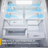 36-inch Wide French Door Refrigerator with Dual Ice Makers - 23 cu. ft.