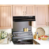 Broan-NuTone RL6200 Series 24 in. Ductless Under Cabinet Range Hood with Light in Black