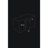 NOIR™ 24" Built-In Undercounter Wine Cellar - Left Swing