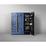18" Elements Collection Eggshell Snakeskin Black Custom Column Panel