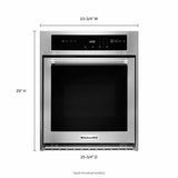 24" Single Wall Oven with True Convection - Stainless Steel