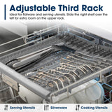 24" Top Control Stainless Steel Handle 47 dBA Dishwasher with Auto Door Open