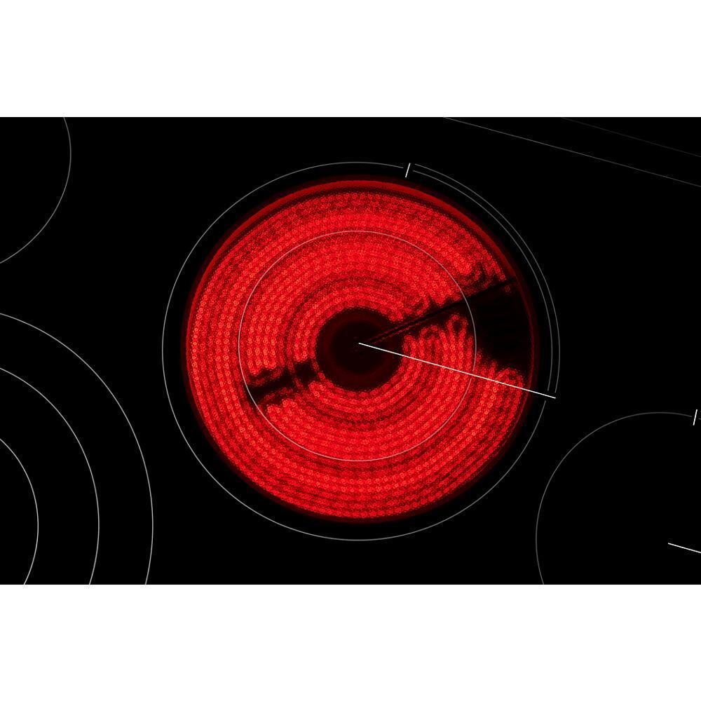 Black Floating Glass 30" JX3™ Electric Downdraft Cooktop