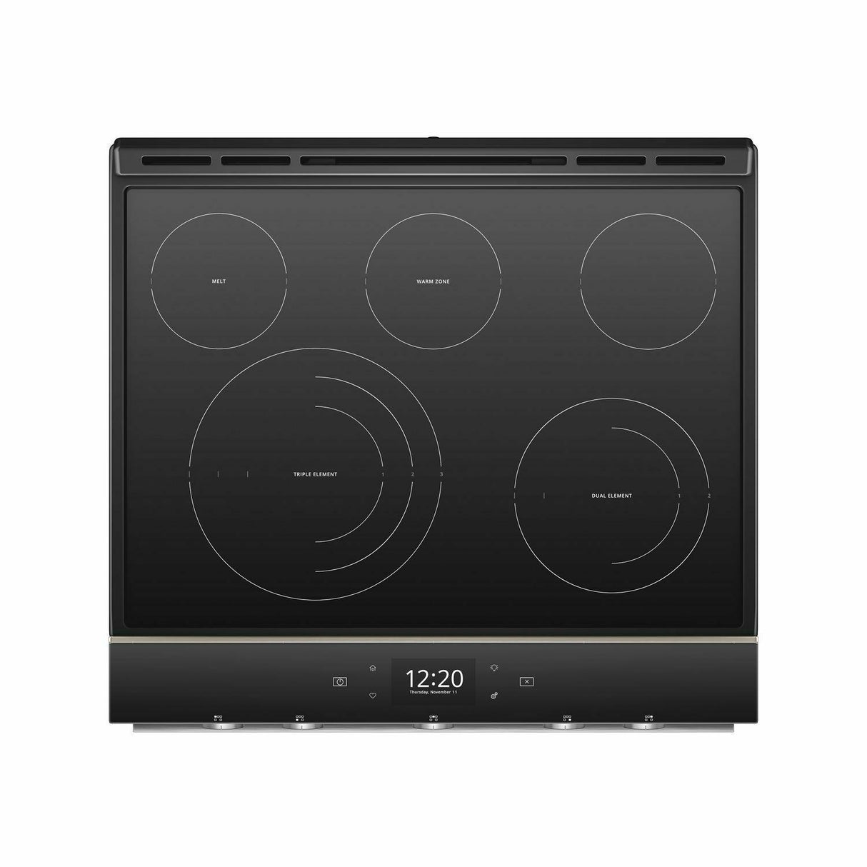 6.4 cu. ft. Smart Slide-in Electric Range with Scan-to-Cook Technology - Fingerprint Resistant Sunset Bronze