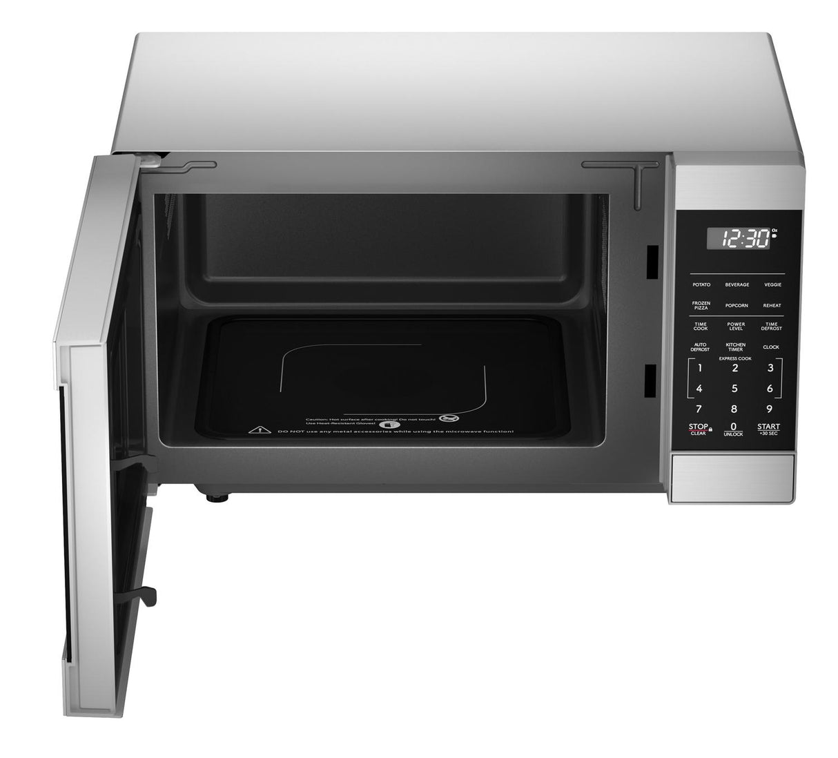 Sharp 1.1 cu. ft. 1100W Flatbed Countertop Microwave Oven with Inverter Technology