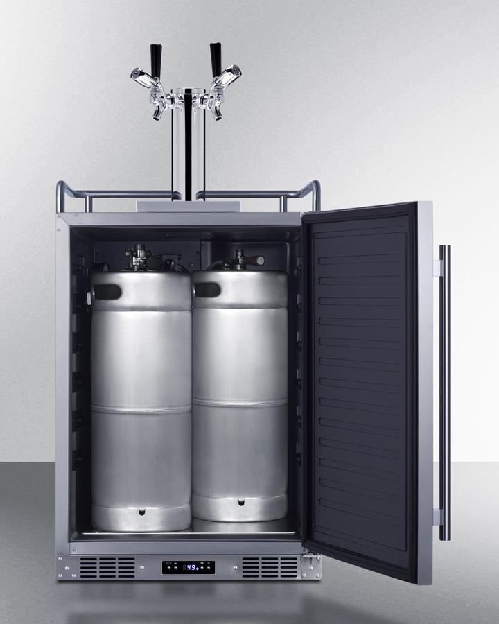 24" Wide Built-in Outdoor Commercial Beer Kegerator