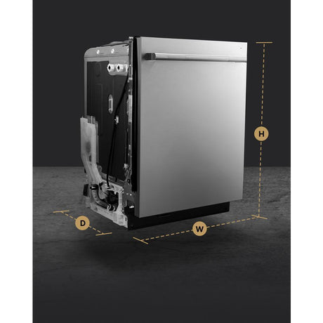 RISE™ 24" Built-In Dishwasher with Precise Fit 3rd Rack for Cutlery with Plasma Coating, 39 dBA