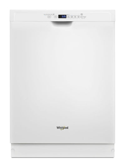 Stainless steel dishwasher with 1-Hour Wash cycle - White