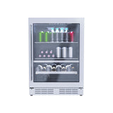 Single Door, Dual Zone, Beverage and Wine Center