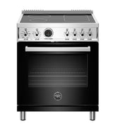 30 inch Induction Range, 4 Heating Zones, Electric Self-Clean Oven Nero