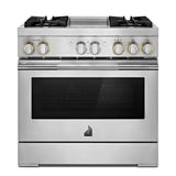RISE™ 36" Dual-Fuel Professional Range with Chrome-Infused Griddle