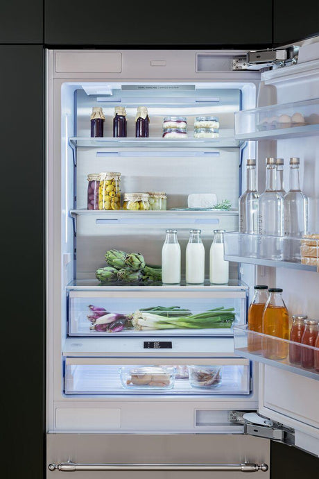 30" Built-in bottom mount - Stainless - Left swing door