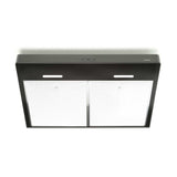 Tenaya 30-inch 300 CFM Black Under-Cabinet Range Hood with LED light