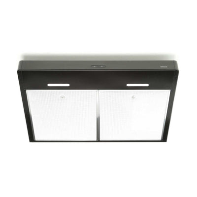 Tenaya 30-inch 300 CFM Black Under-Cabinet Range Hood with LED light
