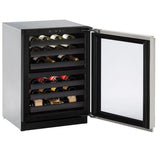 3024zwc 24" Dual-zone Wine Refrigerator With Stainless Frame Finish and Left-hand Hinge Door Swing (115 V/60 Hz Volts /60 Hz Hz)