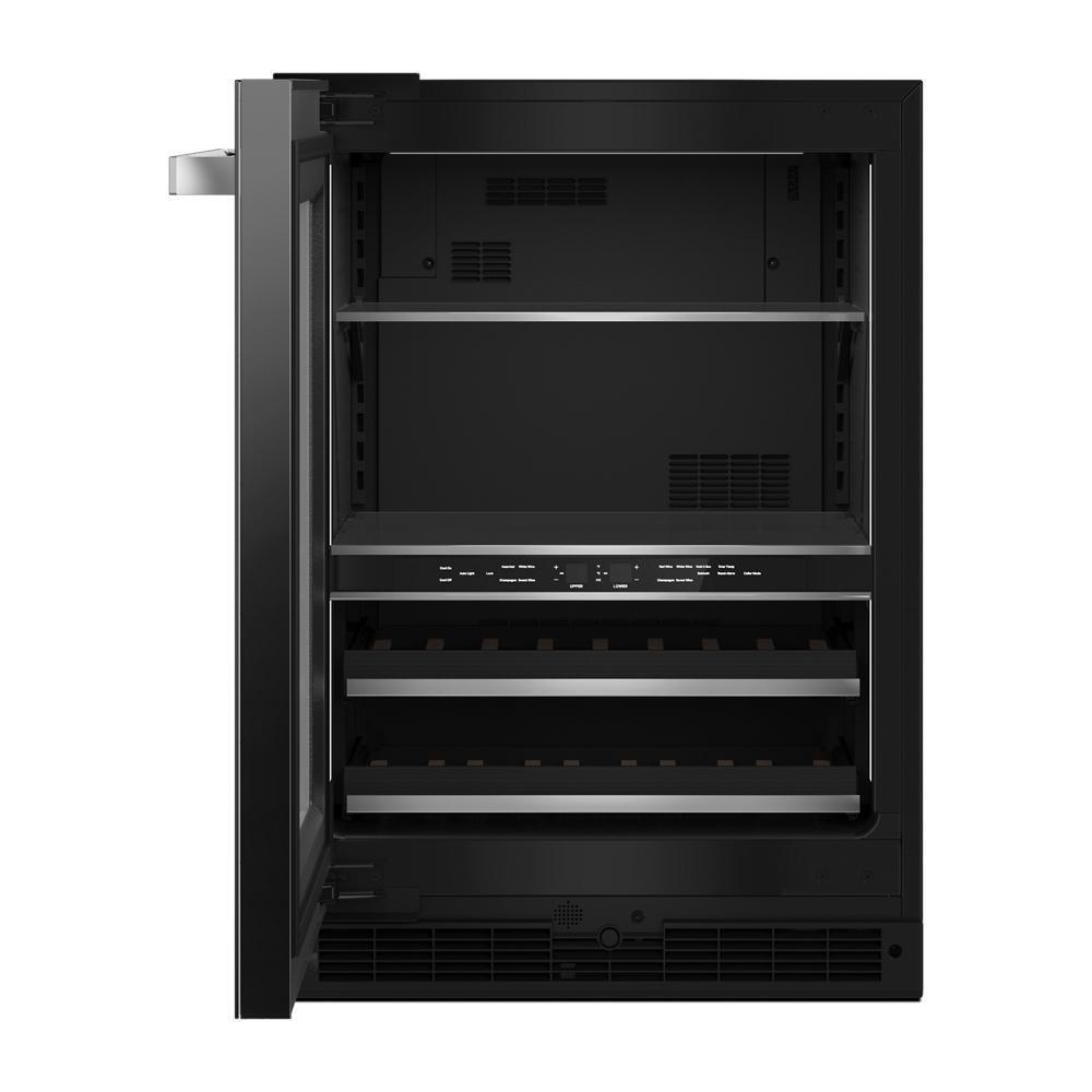NOIR™ 24" Built-In Undercounter Beverage Center - Left Swing
