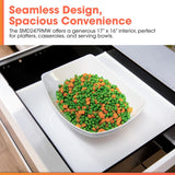 Sharp 24 in. 1.2 cu. ft. Deco Series Built-In Smart Microwave Drawer™ Oven with Easy Wave Open in White