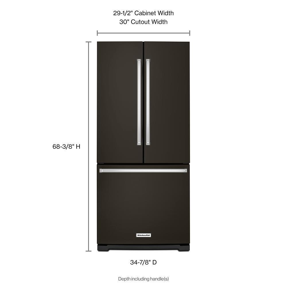 20 cu. Ft. 30-Inch Width Standard Depth French Door Refrigerator with Interior Dispense