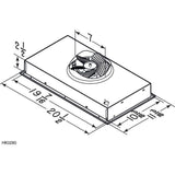 **DISCONTINUED** Broan® 20.5-Inch Custom Range Hood Power Pack, 300 Max Blower CFM, Stainless Steel **DISCONTINUED**