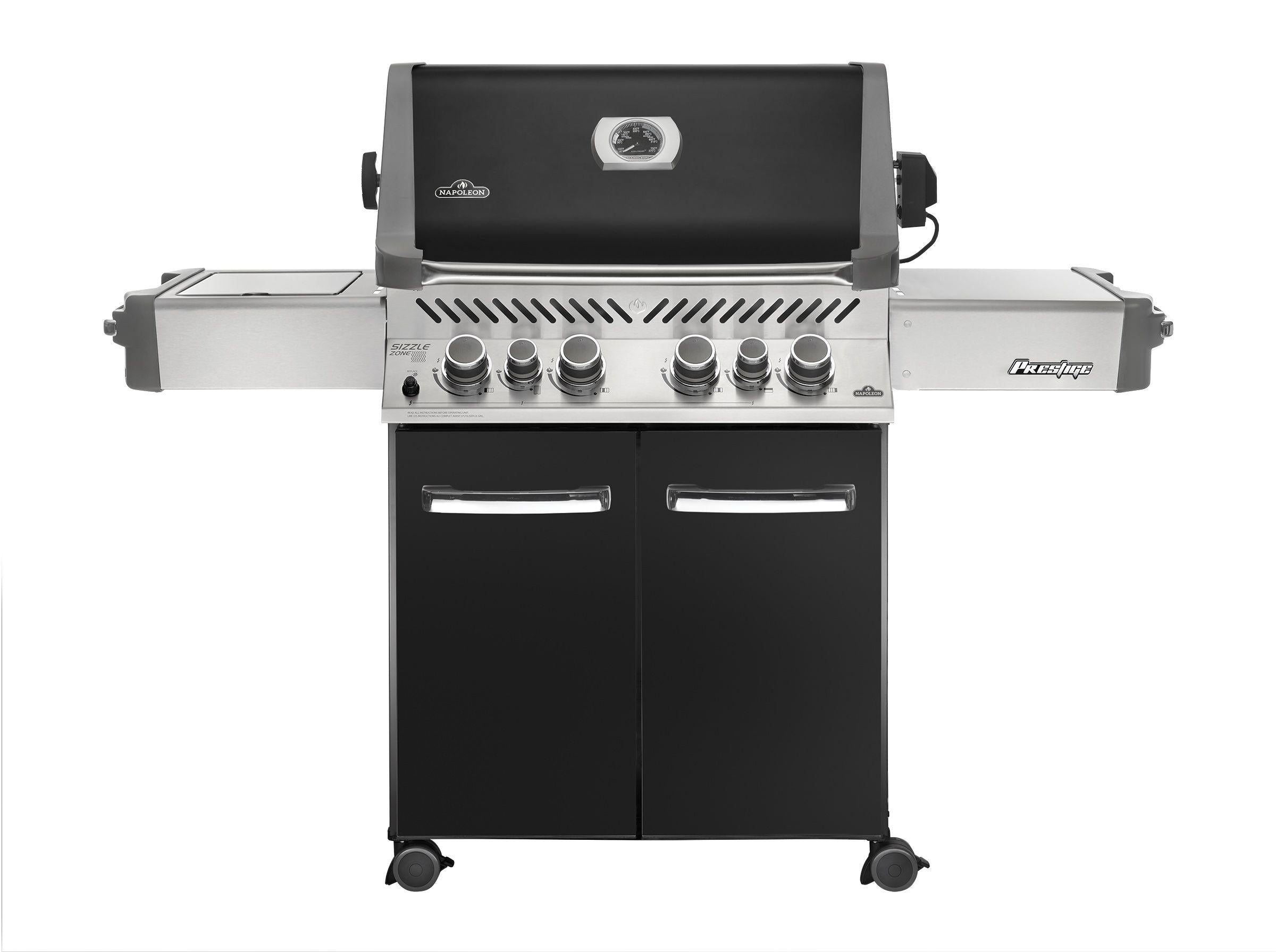 Napoleon Prestige Series Prestige 500 black with Infrared Rear and Side Burners