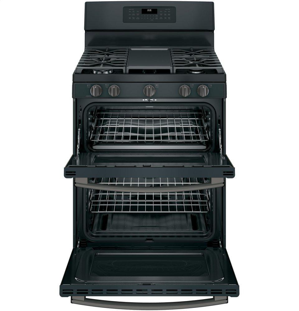 GE® 30" Free-Standing Gas Double Oven Convection Range
