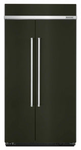 25.5 cu. ft 42-Inch Width Built-In Side by Side Refrigerator with PrintShield™ Finish - Black Stainless
