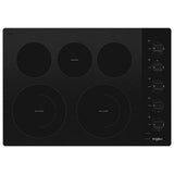 30-inch Electric Ceramic Glass Cooktop with Two Dual Radiant Elements
